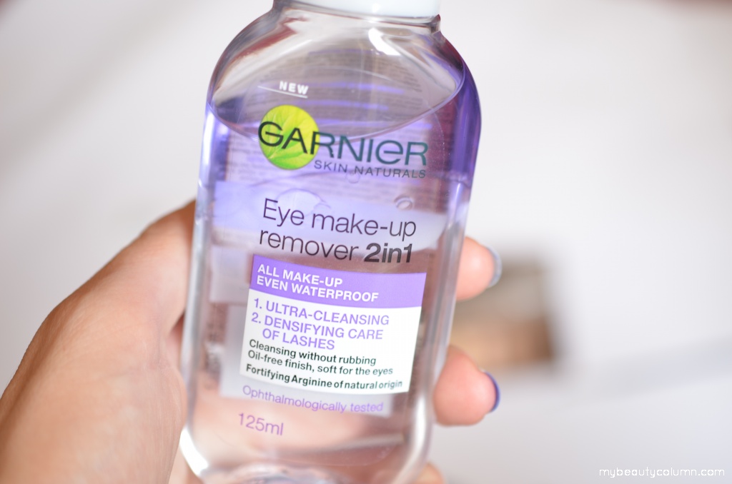 Garnier waterproof makeup remover
