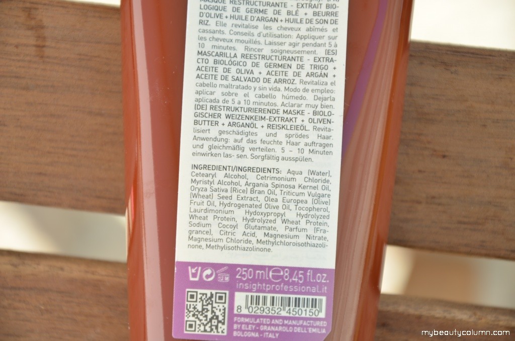 Insight damaged hair ingredietns