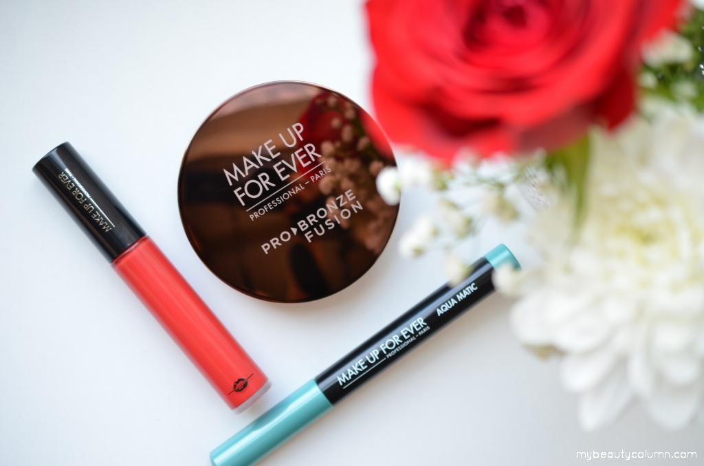 Make Up For Ever Pro Bronze Fusion, Artist Plexi-Gloss & Aqua Matic eyeshadow