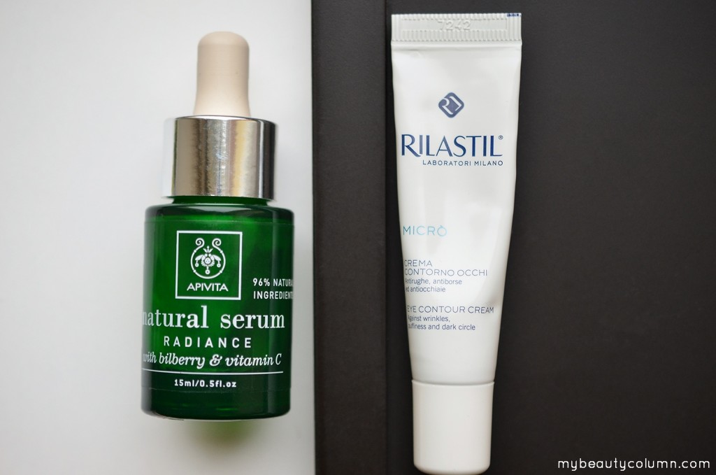 Apivita Natural Radiance Serum & Rilastil Micro Eye Contour Cream