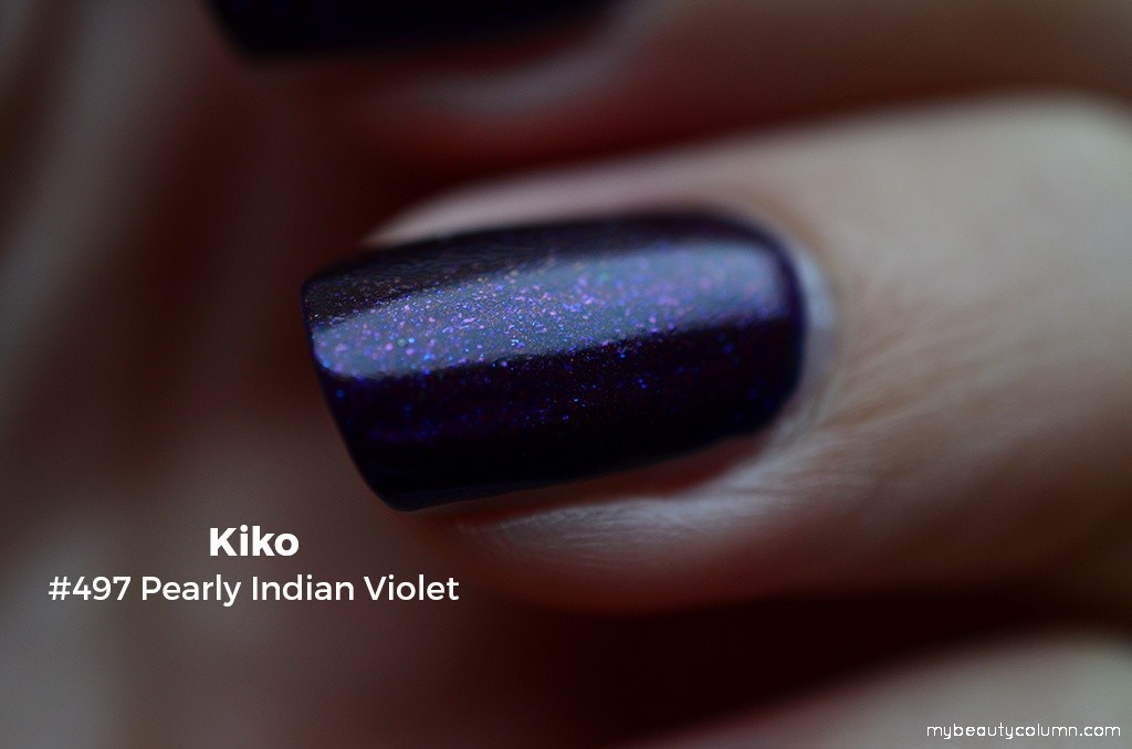Kiko Milano Nail Polish 479 Pearly Indian Violet Swatch