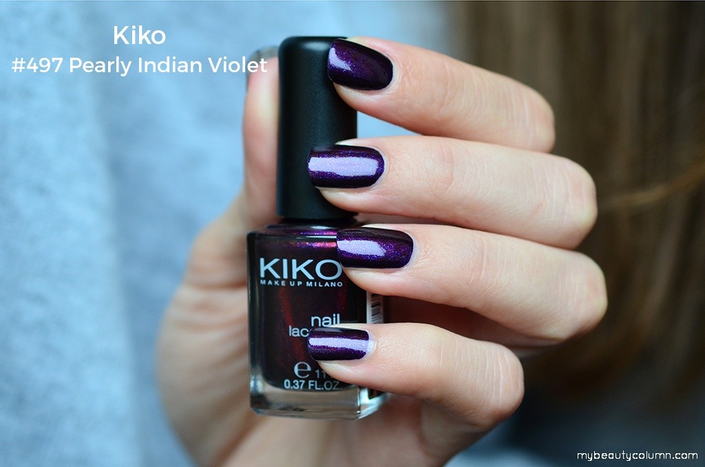Kiko Milano Nail Polish 479 Pearly Indian Violet Swatch