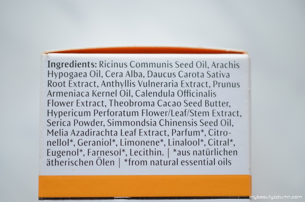 Dr Hauschka Eye Balm Ingredients list