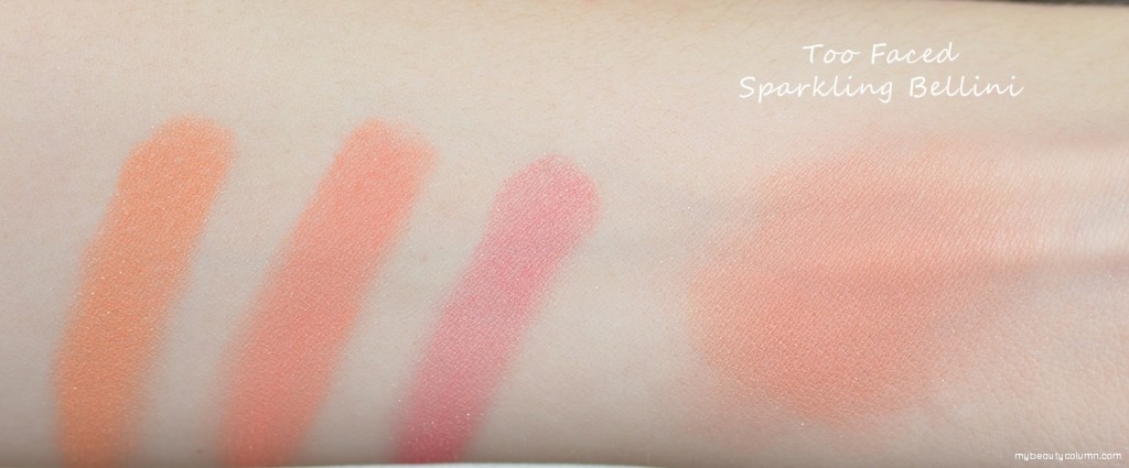 Too Faced Blush Sparkling Bellini swatch