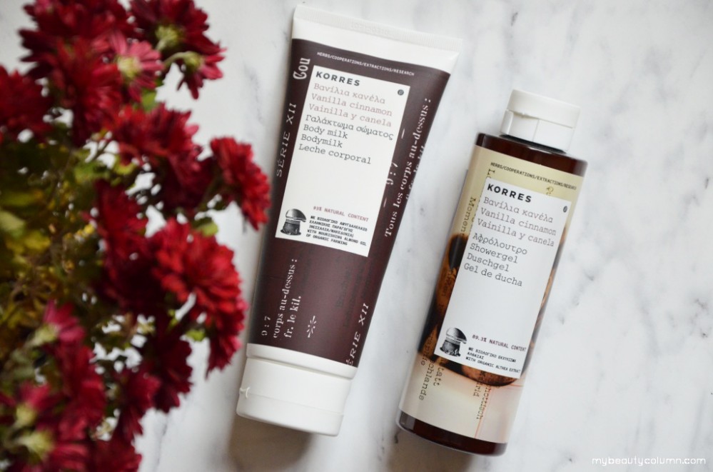 Korres Vanilla Cinnamon Showergel & Bodymilk