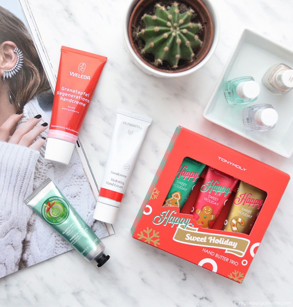 The Best Hand Creams to Use This Winter: Tony Moly, Weleda, Dr. Hauschka, The Body Shop - MyBeautyColumn.com